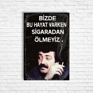 Trend Poster Müslüm Gürses Retro Ahşap Poster