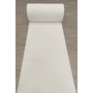 Enva Home Jel Taban Yıkanabilir Yolluk Özel Ebat Kaymaz Halı Peluş Post Beyaz