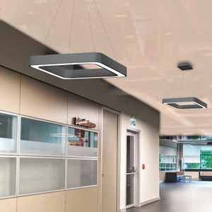 TRA54063 Eco 60*60 cm LED Avize Sarkıt Kare Zeven - Işık Rengi 6500K Soğuk Beyaz
