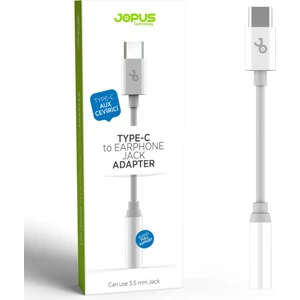 Jopus Universal Type C 3.5mm Dönüstürücü JO-TY03 Beyaz