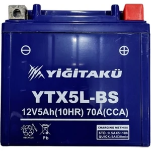 Yiğit Akü 12 V 5 Ah YTX5L Bs Motosiklet Aküsü