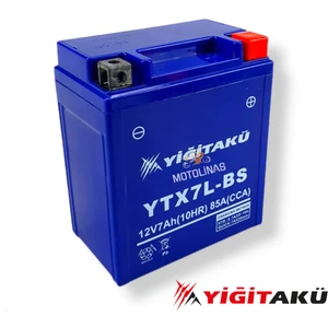 Yiğit Akü 12 V 7 Ah-Amper Yiğit Akü YTX7L Bs Motosiklet Aküsü 2023