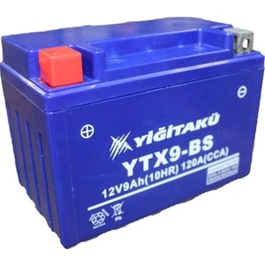 Yiğit Akü 12 V 9 Ah-Amper YTX9-BS Motosiklet Aküsü (Üretim Yılı: 2022)
