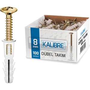 Kalibre Dübel Takımı 8 mm 100 Adet