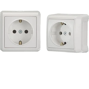 Vera Sıva Üstü Beyaz Topraklı Priz