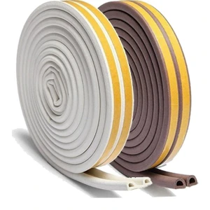 OKÇU KARDEŞLER YAPI MARKET Kapı Pencere Kauçuk Izolasyon Bandı Fitili Yapışkanlı 1 x 2=2 Metre