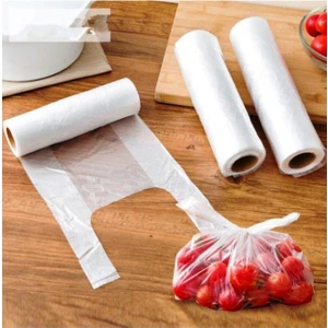Kalbi Ticaret Rulo Poşet Küçük Boy 10 Rulo Hışır Atlet Market Manav Poşeti