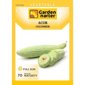 Garden Narter Acur Hıyar Tohumu Doğal Organik Tohum Pakette 3 Gr 100 Tohum