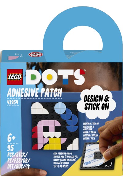 LEGO® Dots Yapıştırılabilir Kare Parça 41954 - 6 Yaş ve Üzeri Sanat ve El Sanatları Meraklıları Için Çıkartma Tarzı Kendin Yap Süsleme Yapım Seti (95 Parça)