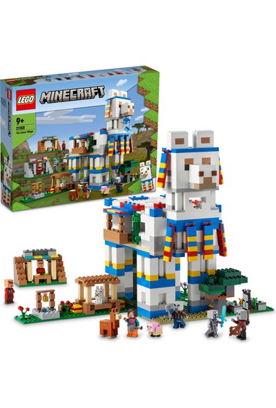 LEGO® Minecraft® Lama Köyü 21188 - 9 Yaş ve Üzeri Çocuklar Için Hayvan ve Açılan Ev Içeren Oyuncak Yapım Seti (1252 Parça)