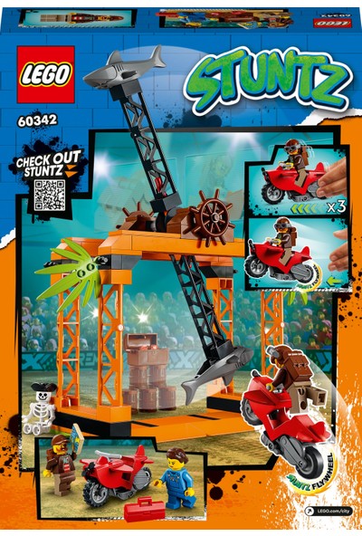 LEGO® City Köpek Balığı Saldırısı Gösteri Yarışması 60342 - 5 Yaş ve Üzeri Çocuklar Için Stuntz Oyuncağı Yapım Seti (122 Parça)