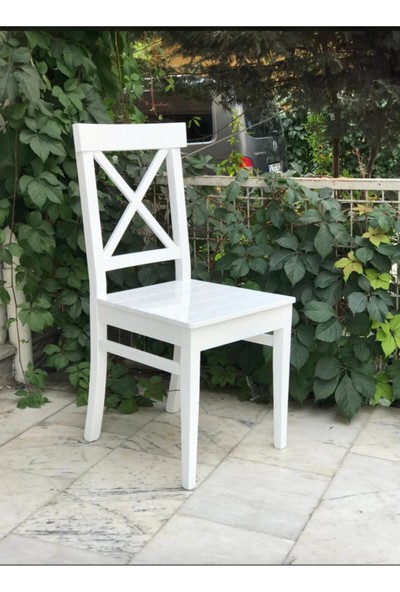 Metsan Çapraz Çıtalı Ahşap Sandalye