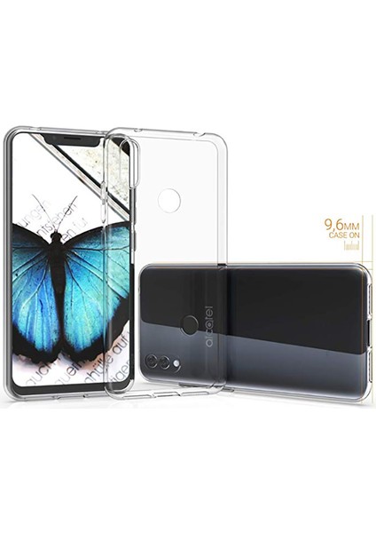 Alcatel 5V Uyumlu Kılıf Case, Soft, Transparent, Şeffaf Ultra Esnek Ince Silikon