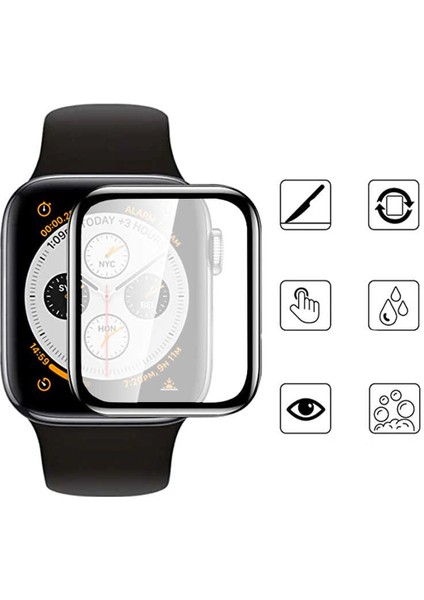 Apple Watch Serisi 2/3/4/5/6 42MM Uyumlu Mat Saat Ekran Koruyucu Tam Kaplayan Ultra Darbe Emici