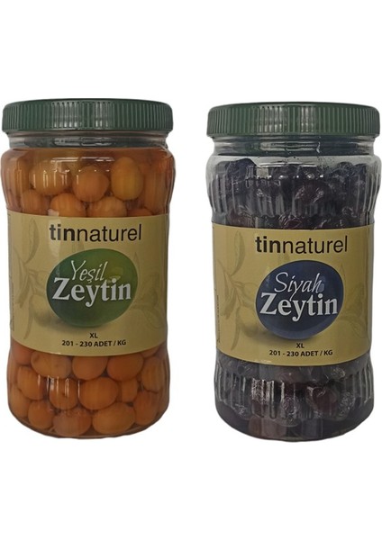 Siyah Zeytin 1 kg + Yeşil Zeytin 900 gr 2'li
