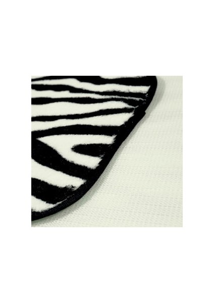 3 Adet / Takım Flanel Zebra Desensiz Kaymaz Mat Banyo Halısı (45 x 75 cm) (Yurt Dışından) fırsatları