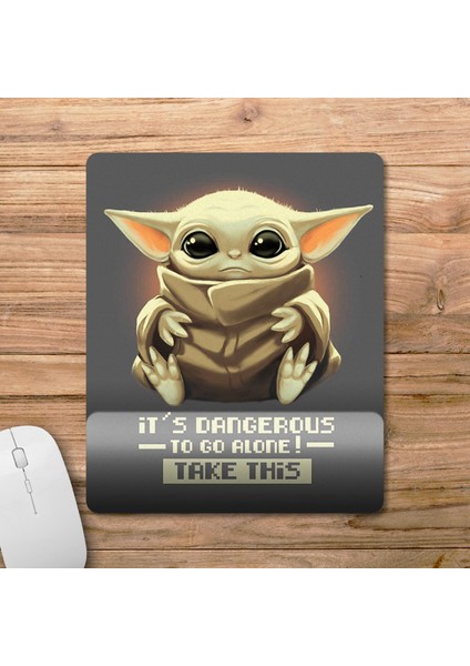 Baby Yoda Starbucks Bilek Destekli Mousepad Model - 2 fiyatları
