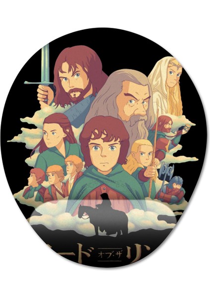 Yüzüklerin Efendisi - Lord Of The Rings Bilek Destekli Mousepad Model - 1 Oval
