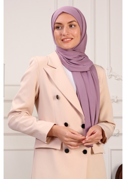 Klasik Penye Şal Lycralı Lavanta