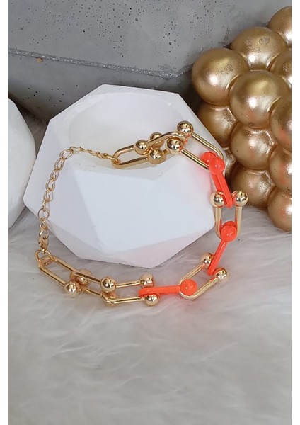 Çelik Renkli Büyük Zincir Halhal 22 cm