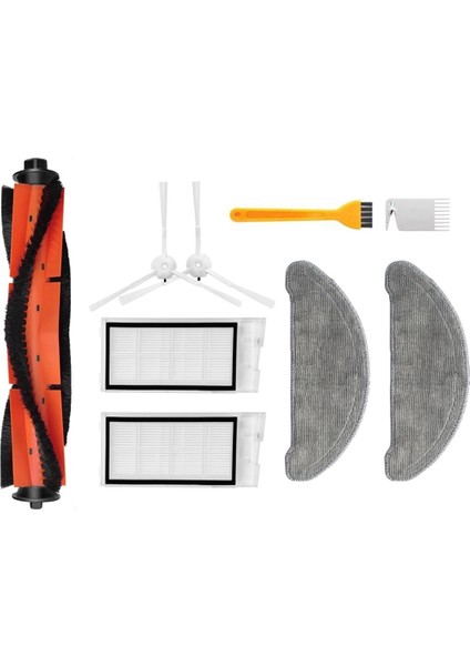 Roidmi Eve Plus Uyumlu Yedek Fırça Filtre Mop-9 Parça