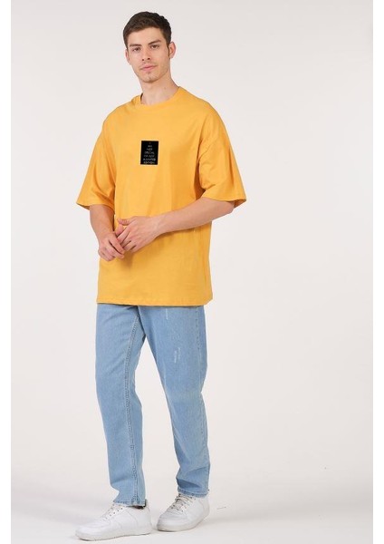 Unisex Oversize T-Shirt I Am Not Special Renk Hardal