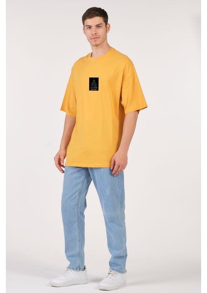 Unisex Oversize T-Shirt I Am Not Special Renk Hardal fiyatları
