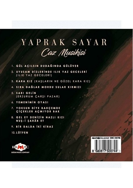 Yaprak Sayar - Caz Musikisi -Cd