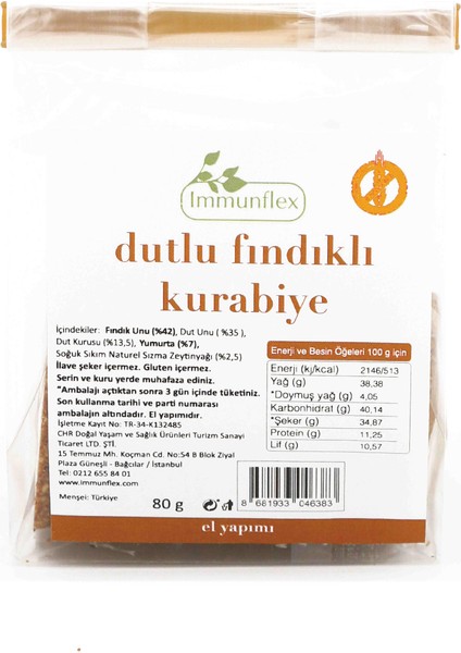 Dutlu Fındıklı Kurabiye