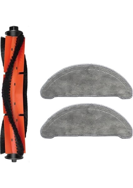 Roidmi Eve Vacuum Mop Uyumlu Yedek Ana Fırça ve Mop-3 Parça