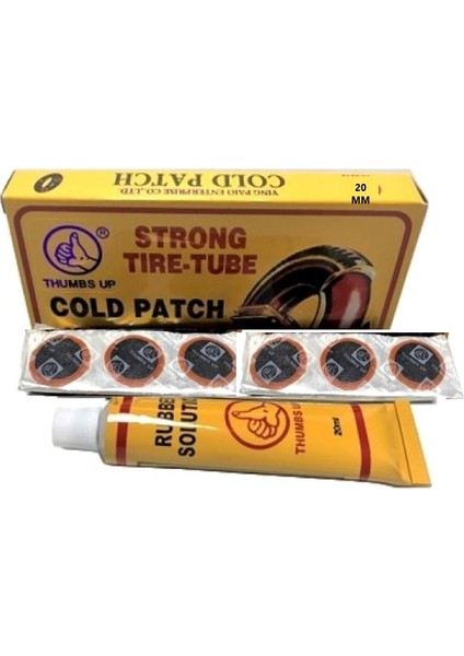 Bisiklet Lastik Tamir 64 Lı 20MM Soğuk Yama Bisiklet Tamir Yedek Parça Tamir Kiti