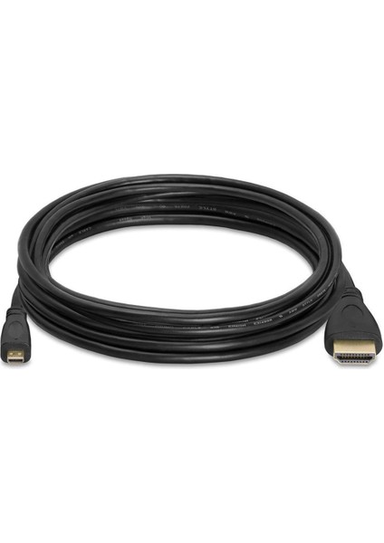 3 Metre Mikro HDMI Kablo Micro HDMI To HDMI Kablo 3m Tip-D HDMI