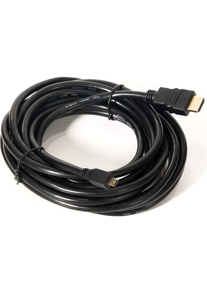 5 Metre Mikro HDMI Kablo Micro HDMI To HDMI Kablo 5m Tip-D HDMI