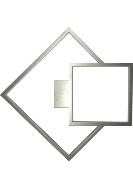 Obluqe Iı Tavan Tipi Ledli Plafonyer Avize 85X85CM
