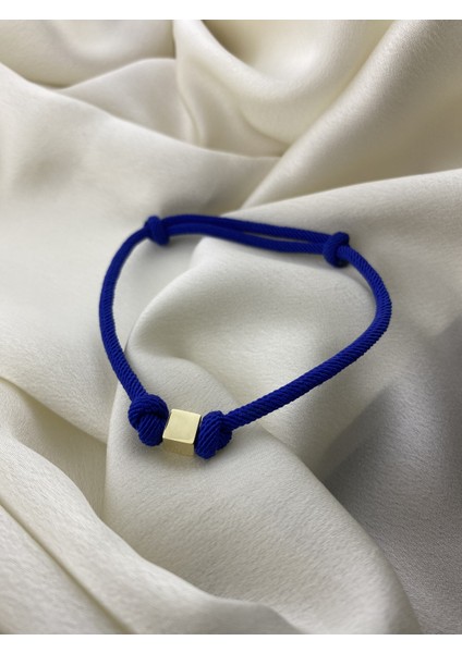 14 Ayar Altın Küplü Unisex Ipli Bileklik