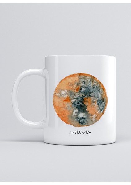 Güneş Sistemi Merkür Kupa Mug