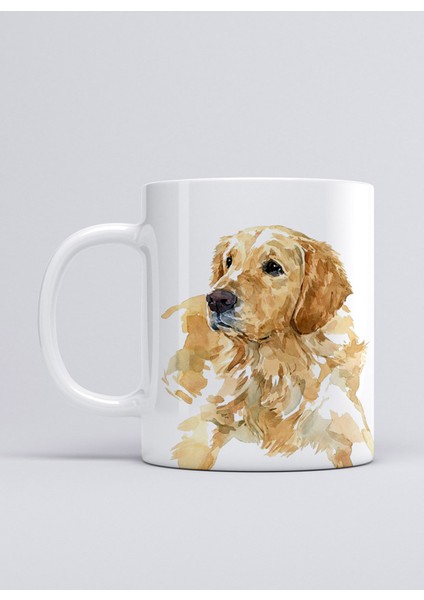 Köpekler Golden Retriever Kupa Mug