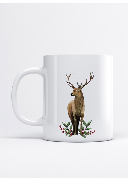 Yeni Yıl Deer 02 Kupa Mug
