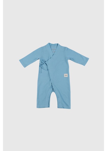 Uzun Kimono Tulum Gökyüzü Mavisi