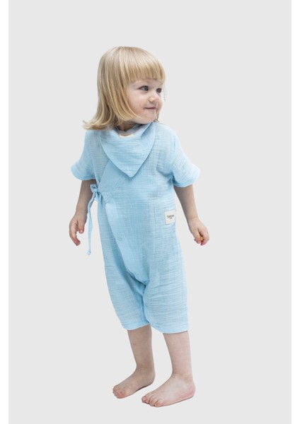 Uzun Kimono Tulum Bebek Mavisi fiyatları