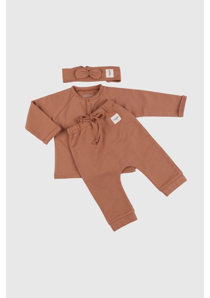 Çıtçıtlı Üst Camel Kahverengi