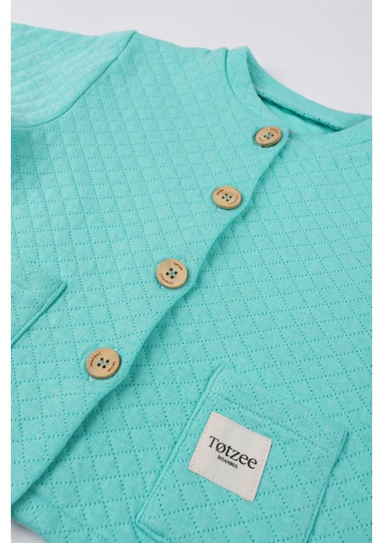 Düğmeli Ceket Mint Yeşili modelleri