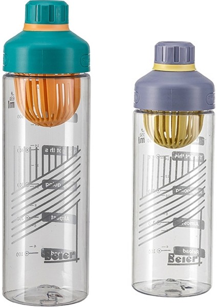 2pcs Taşınabilir Çay Sızan Plastik Kupa, 550 ml. Yeşil Turuncu (Yurt Dışından) fiyatları