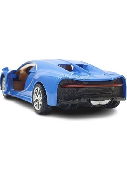 Çek Bırak Metal Araba - Metal Bugatti Chiron - 6632-46-BUGATTI