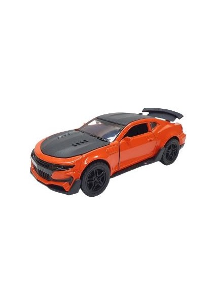 Vardem Metal Çek Bırak Araba - 1/30 Metal Camaro Zl1 - 388-1B-CAMAROTURUNCU