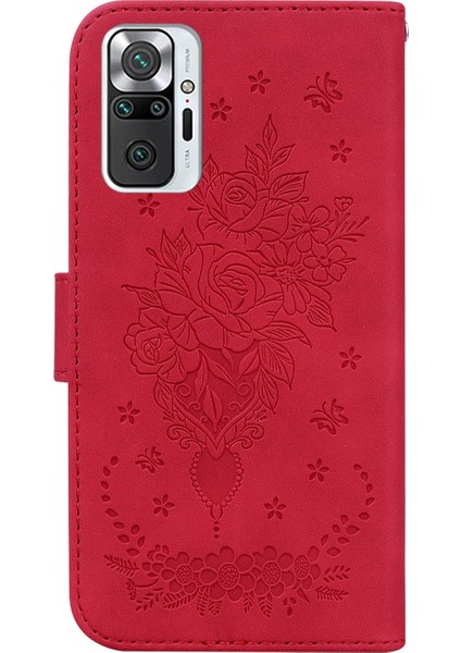 Xiaomi Redmi Için Deri Kılıf Not 10/10 Pro Kırmızı (Yurt Dışından) fırsatları