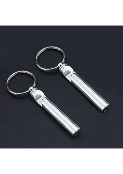 2 Adet Metal Düdük Şişe Açıcı Gümüş 20 x 60 x 100 mm. (Yurt Dışından)