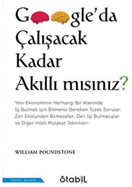 Google’da Çalışacak Kadar Akıllı mısınız? - William Poundstone