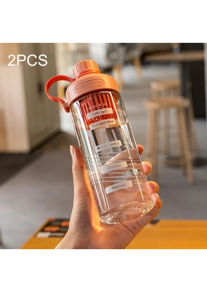 2pcs Taşınabilir Çay Sızan Plastik Kupa, Kapasite: 650ML Pembe