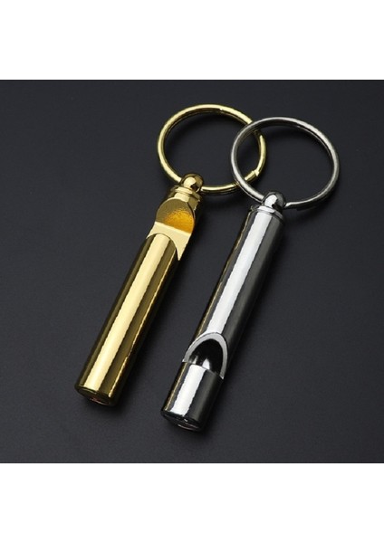2 Adet Metal Düdük Şişe Açıcı Altın (Yurt Dışından)